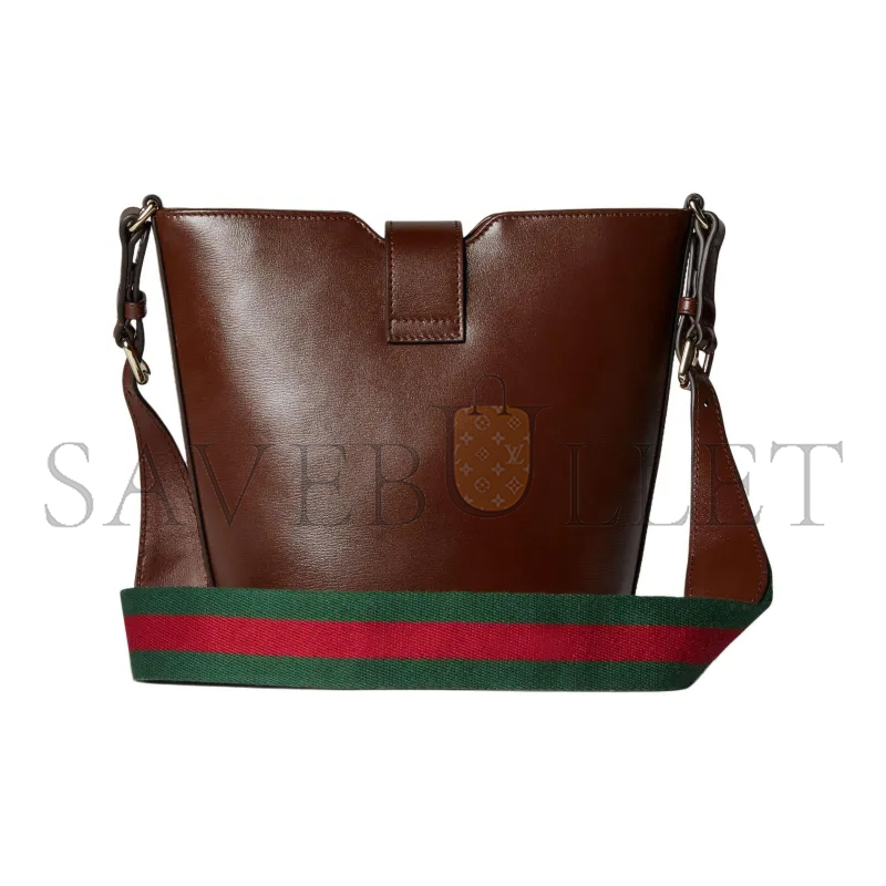 GUCCI LEATHER MINI BUCKET 782908 (20.5*18.5*12.5cm)